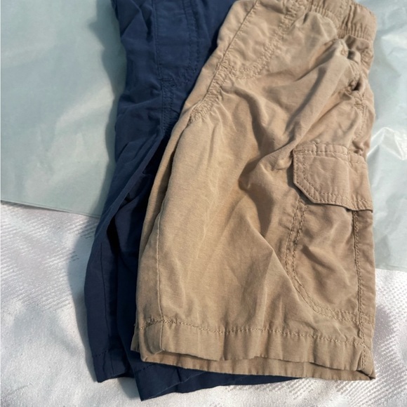 2-Pair Jumping Beans Tan & Navy Cargo Shorts! Versatile and closet must haves. 6 - Picture 3 of 8